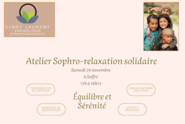 Atelier de sophrologie-relaxation solidaire